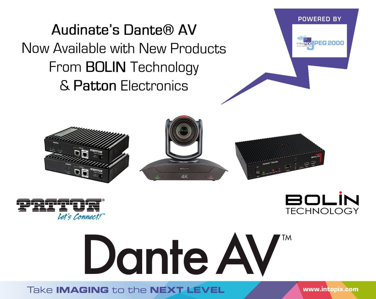 BOLIN Technology社とPatton Electronics社のDante® AV製品が新発売